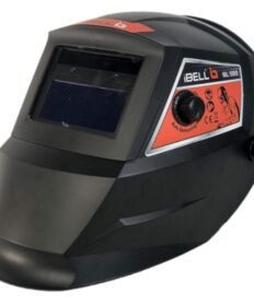 iBELL Large Red Viewing Solar and Battery Powered Auto Darkening Welding Helmet