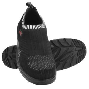Karam Flytex FS 208 Flyknit Mesh Black Sport Safety Shoes Size 7
