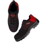 karam-flytex-fs-215-flyknit-mesh-fibre-toe-cap-red-coloured-and-black-coloured-sport-style-industrial-safety-shoes-top-view