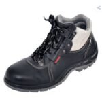 karam-fs-22-steel-toe-cap-black-coloured-industrial-safety-shoes-front-view