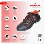 karam-fs-63-non-metallic-plain-toe-black-coloured-industrial-safety-shoes