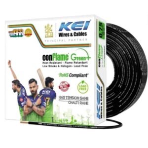KEI Conflame Green Plus 1 sqmm 1 Core FRLSH Copper House Wire 90m