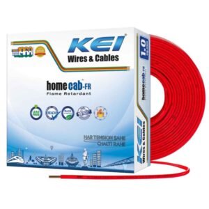KEI Homecab 1 sqmm 1 Core FR Copper PVC Red Unsheathed Flexible Cable 90m