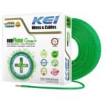 KEI Homecab 1.5 sqmm 1 Core FR Copper PVC Green Unsheathed Flexible Cable 90m