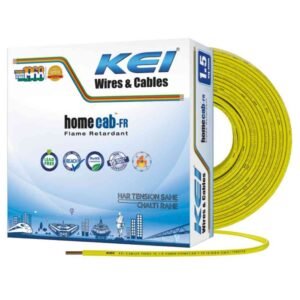 KEI Homecab 1.5 sqmm 1 Core FR Copper PVC Yellow Unsheathed Flexible Cable 90m