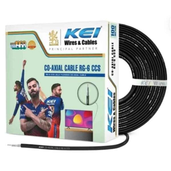KEI Copper RG6 Coaxial Cable 100m