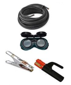 Krost 5M Welding Cable Holder Earth Clamp Safety Goggles Complete Kit