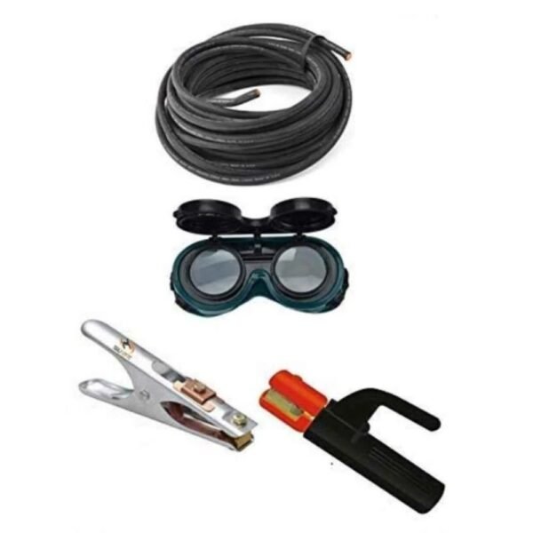 Krost 5M Welding Cable Holder Earth Clamp Safety Goggles Complete Kit
