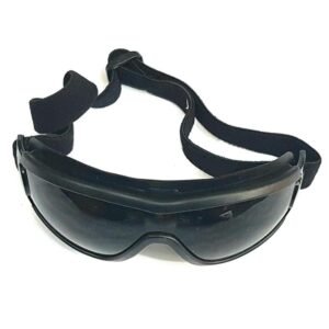 Krost Wraparound Design Antifog Splash Resistant Safety Goggles Black
