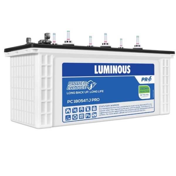 Alt Text Luminous PC18054TJ PRO 150Ah Tubular Inverter Battery for Reliable Power Backup