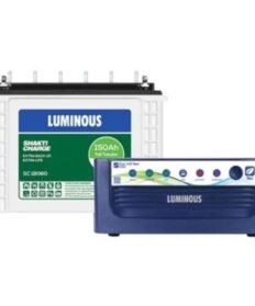 Alt Text Luminous Eco Volt Neo 1050 900VA Sine Wave Inverter and 150Ah Tall Tubular Battery Power Backup Combo