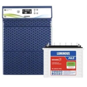 Luminous HKVA Optimus 6500+ 5500VA 12V Pure Sine Wave Inverter with Red Charge RC 18000 PRO 150Ah Tall Tubular 6 Batteries Combo for home power backup