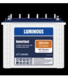 Alt Text Luminous Inverlast 180Ah Tubular Inverter Battery for Reliable Power Backup