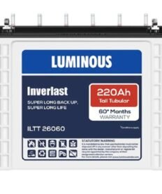 Alt Text Luminous Inverlast 220Ah Tubular Inverter Battery for Reliable Power Backup