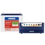 Luminous Power Sine 1100 900VA 12V Pure Sine Wave Inverter with Red Charge RC 25000 PRO 200Ah Battery Combo for home power backup
