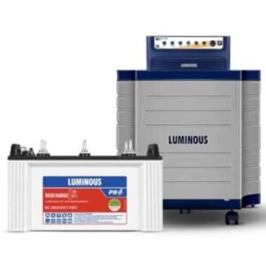 Alt Text Luminous Power Sine 800 700VA Pure Sine Wave Inverter and 150Ah Short Tubular Battery Power Backup Combo