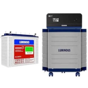 Luminous Zelio+ 1100 900VA Pure Sine Wave Digital Inverter and RC 18000 150Ah Tall Tubular Battery Combo – Power Backup Combo