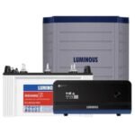 Alt Text Luminous Zelio Smart 1100 900VA Pure Sine Wave Inverter and 120Ah Short Tubular Battery Power Backup Combo