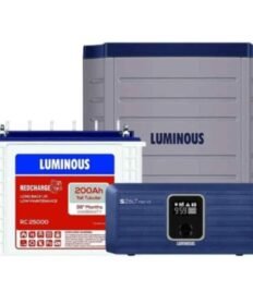 Luminous Zolt 1100V 2 900VA 12V Pure Sine Wave Inverter with Red Charge RC 25000 200Ah Tall Tubular Battery Combo for home power backup