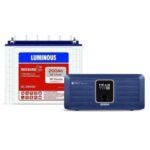 Luminous Zolt 1100V 2 900VA 12V Pure Sine Wave Inverter and Red Charge RC 25000 200Ah Tall Tubular Battery Combo