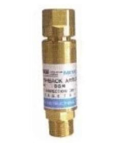 Messer DGN Flashback Arrestor Regulator End Oxygen RH