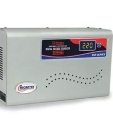 Alt Text Microtek EM 4160+ Metallic Grey Voltage Stabilizer for Up to 1.5 Ton Air Conditioner