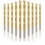Miranda HSS jobber drill bit, IS:5101 certified, gold finish