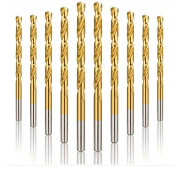 Miranda HSS jobber drill bit, IS:5101 certified, gold finish