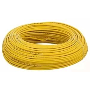 Polycab 10 sqmm 1 Core FR Yellow Industrial Flexible Cable 100m