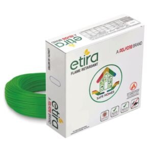 Polycab Etira 0.75 sqmm Single Core FR Copper PVC Green Cable 90m