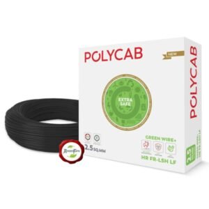 Polycab Maxima Plus 1 sqmm Single Core FR Copper PVC Black Cable 90m