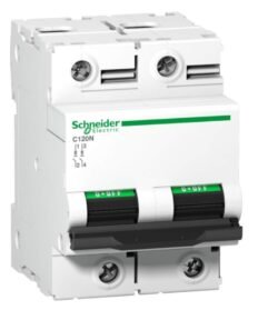 Schneider Electric Acti 9 C120N 100A C-Curve DP MCB A9N18362 – Double Pole Miniature Circuit Breaker