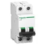 Schneider Electric Acti 9 xC60 4A C-Curve DP MCB A9N2P04C – Double Pole Miniature Circuit Breaker