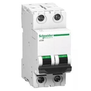 Schneider Electric Acti 9 xC60 4A C-Curve DP MCB A9N2P04C – Double Pole Miniature Circuit Breaker