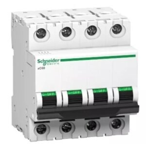 Schneider Electric Acti 9 xC60 4A C-Curve 4P MCB A9N4P04C – Miniature Circuit Breaker