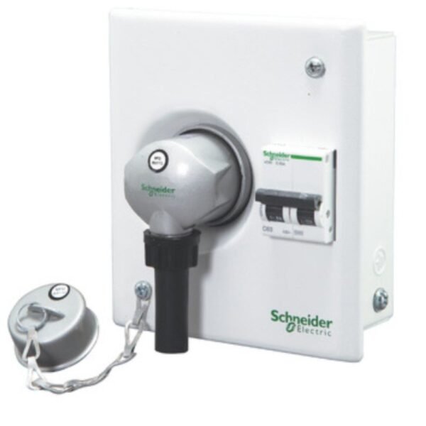 Schneider Electric Acti 9 20A Metal Single Door Plug and Socket Unit with 2 Modules A9HMS220 – Enclosure Accessory