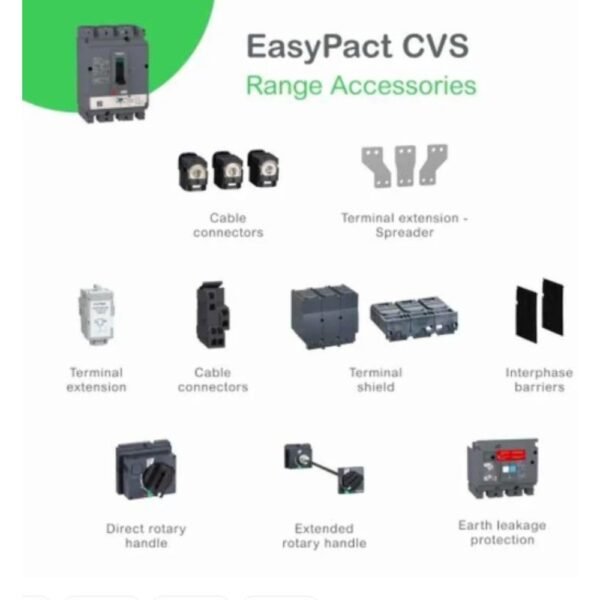 Schneider Electric EasyPact CVS 100A 4P MCCB LV510317 – 4 Pole Moulded Case Circuit Breaker