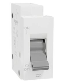 Schneider Electric Miluz Zeta 20A 1 Module SP C-Curve White MCB MZMM201P WH – Single Pole Miniature Circuit Breaker