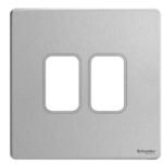 Schneider Electric Zencelo India 2 Module Surround and Gridplate Pack of 10