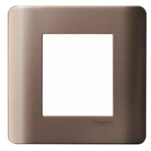 Schneider Electric Zencelo India 2 Module Surround and Gridplate IN8402C-BZ bronze dark grey modular switch cover frame pack of 10.