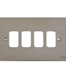 Schneider Electric Zencelo India 4 Module Surround and Gridplate Pack of 10