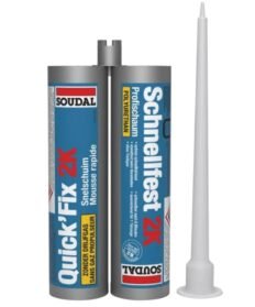 Soudal 210 ml Champagne Quick Fix 2K PU Foam for Door and Window Frame Installation | Pack of 1