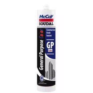 Soudal 260 ml White GP Color Siliconized Acrylic Sealant, FG0115 (Pack of 24 Pcs) | Pack of 24