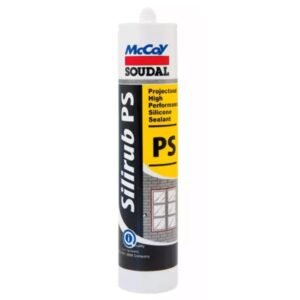 Soudal 280 ml Ivory Silirub PS Silicone Sealant, FG0041 (Pack of 24 Pcs) | Pack of 24