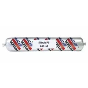 Soudal 280 ml Brilliant White Silirub PS Silicone Sealant Sausage, FG0076 (Pack of 24 Pcs) | Pack of 24