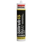 Soudal Silirub IS clear silicone sealant 280ml pack of 24
