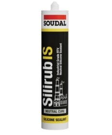 Soudal Silirub IS clear silicone sealant 280ml pack of 24