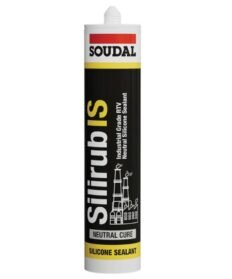Soudal 300 ml White Silirub WSL+ Engineering Grade Weatherseal Silicone Sealant, FG0045  | Pack of 24