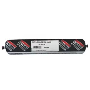 Soudal 600 ml Black Soudaseal 605 Hybrid Polymer Adhesive Sealant, 853 (Pack of 24 Pcs) | Pack of 24