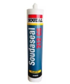 Soudal 600 ml White Soudaseal 212 CS Hybrid Polymer Adhesive Sealant (Pack of 24 Pcs) | Pack of 24